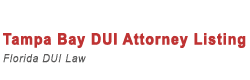 Tampa DUI Attorney Listing