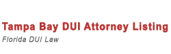 Tampa DUI Attorney Listing