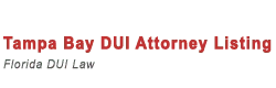 Tampa DUI Attorney Listing